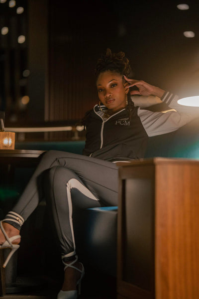 "Effortless" 3 Pc Tracksuit BLK/White by Plain Clothed Millionaires