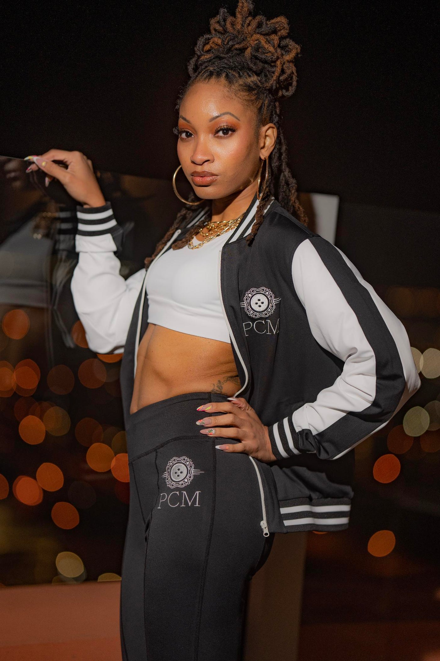 "Effortless" 3 Pc Tracksuit BLK/White by Plain Clothed Millionaires