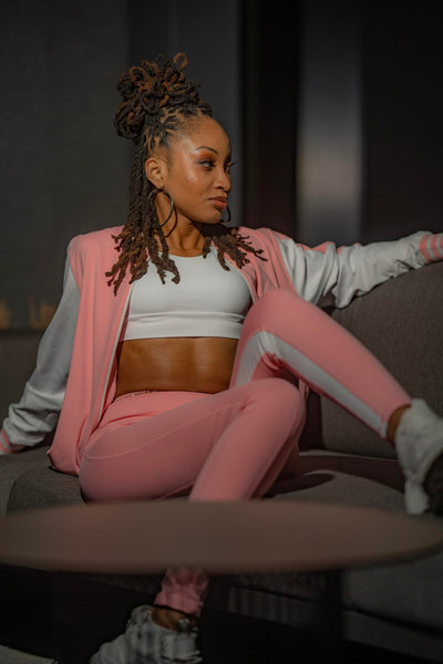 "Effortless" 3 Pc Tracksuit PNK/White by Plain Clothed Millionaires