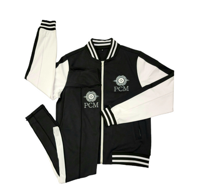 "Effortless" 3 Pc Tracksuit BLK/White by Plain Clothed Millionaires