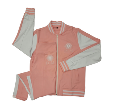 "Effortless" 3 Pc Tracksuit PNK/White by Plain Clothed Millionaires