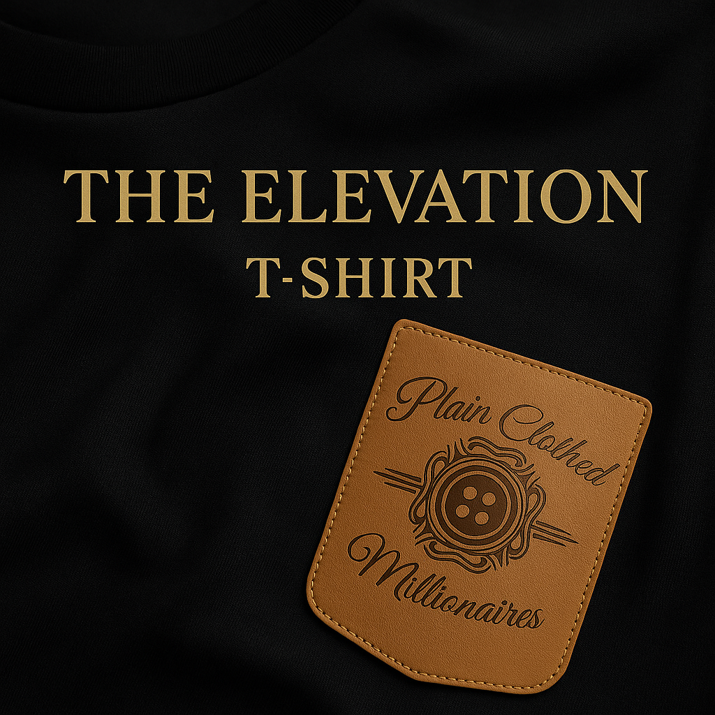 "The Elevation" T-shirt with PVC Patch by Plain Clothed Millionaires